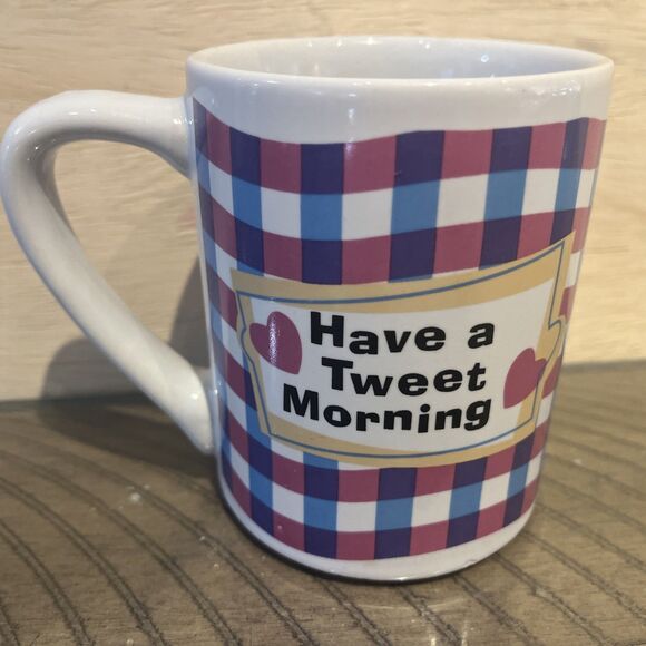 VTG Tweety Bird Mugs Bowls Looney Tunes Ceramic Coffee Cup Gibson Flower 90s Y2K - Picture 13 of 15